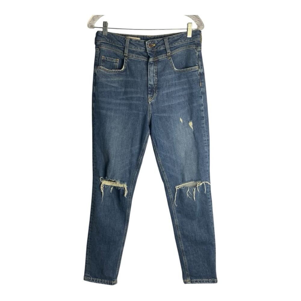 Anthropologie Pilcro size 32 Denim ankle length jeans distressed blue Pants